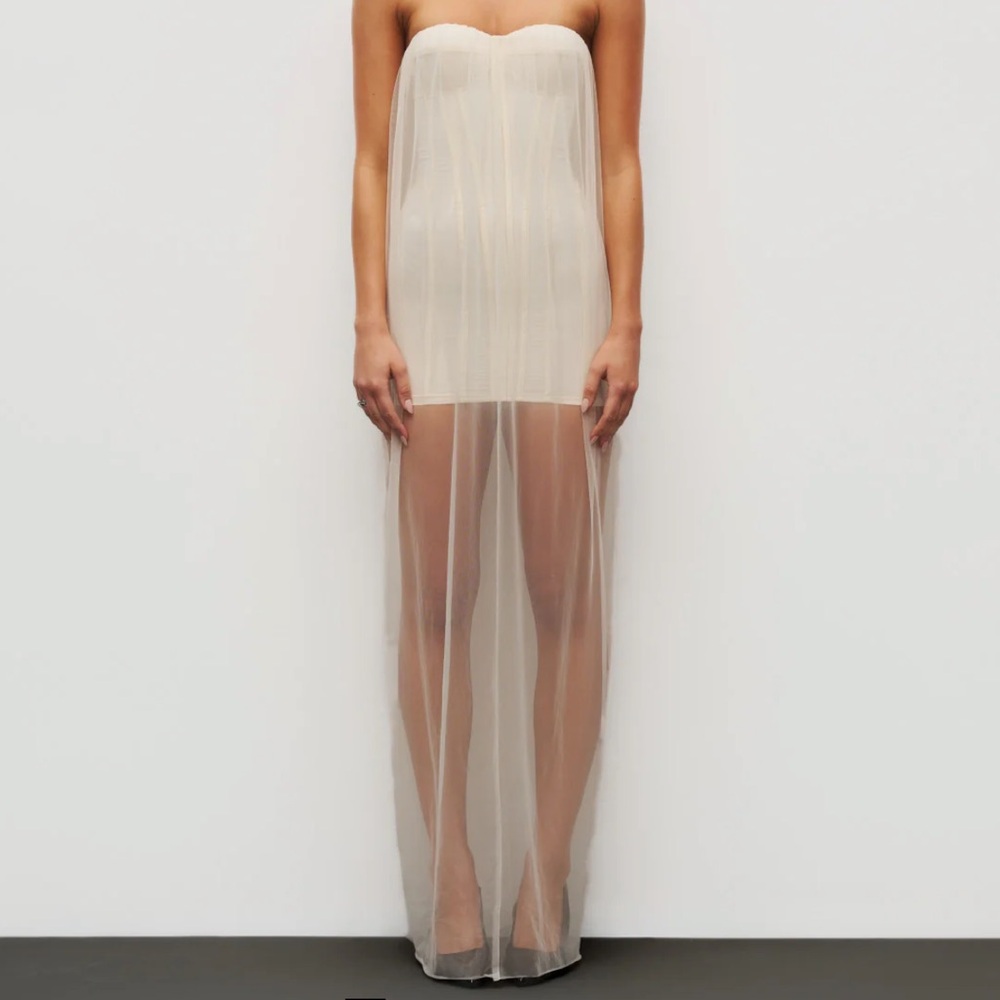 Heiress Beverly Hills sheer corset dress